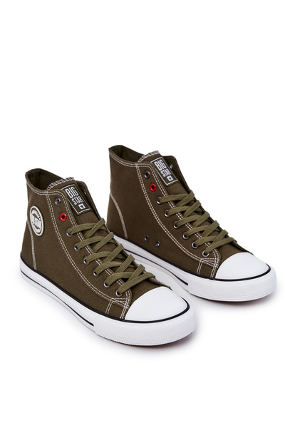 Trampki Męskie Wysokie Khaki Big Star JJ174387