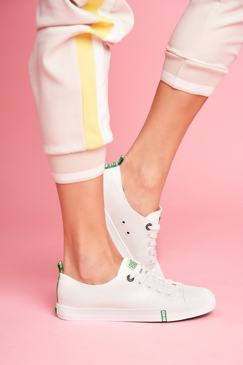 Women's Big Star Sneakers FF274088 White-Green