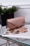 Women's Handbag Champagne Lacquered Clutch Bag