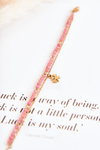 Women's Bracelet With Beads Pink-Gold