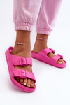 Women's Foam Slippers With Buckles Fuchsia Luciene