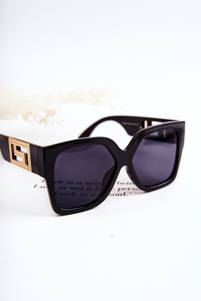 Okulary Przeciwsłoneczne Damskie Modne Czarne V120045