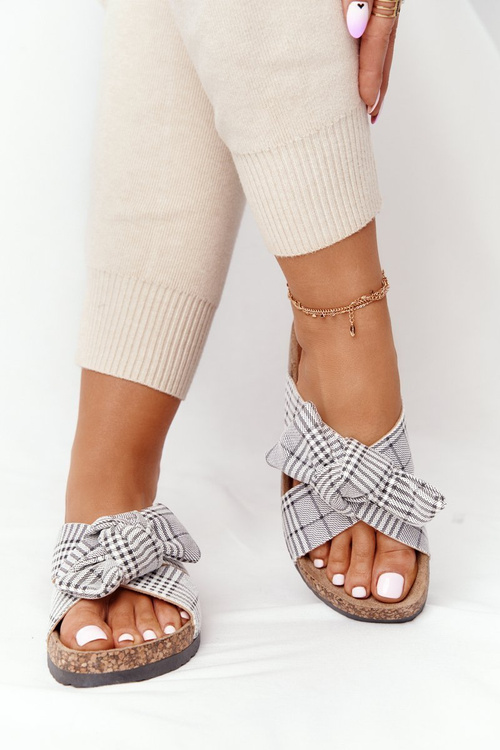 Slippers On The Cork Sole Vinceza 20-30105 Grey