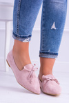 Lu Boo Pink Balerinas Pointed Lords Suede Feliciano