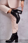 Fashionable Lacquered Boots La.Fi 260037B-LA Black
