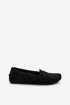 Women's Black Faux Suede Moccasins Adelmarie