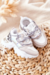 Dziecięce Sportowe Buty Sneakersy Białe Rommie