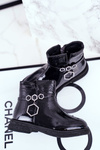 Children's Boots Lacquered Black Fami