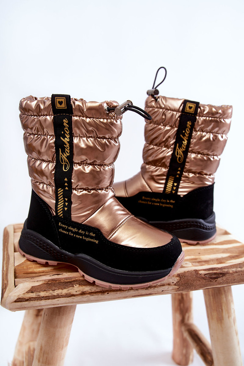 Children's Wool Warm Snow Boots With A Golden Delhi