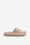 Women's Lightweight Beige Foam Flip Flops Fenicva