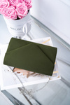 Women's Suede Purse Olive Clutch Bag