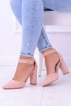 Women's Stiletto pumps Suede Pink Harinta