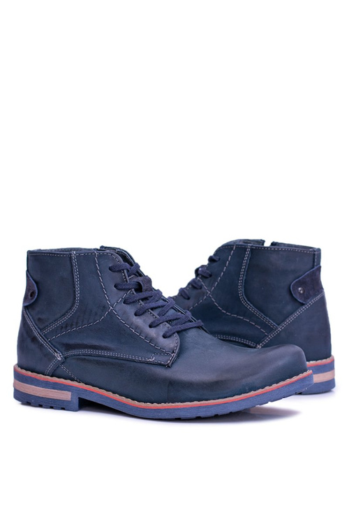 Men's Leather Boots With Zipper Warmed Komodo 731