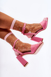 Fashionable Sandals On A Bar Fushia Salis