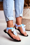 Lu Boo Reflective Sandals Japanese Velcro Lottie