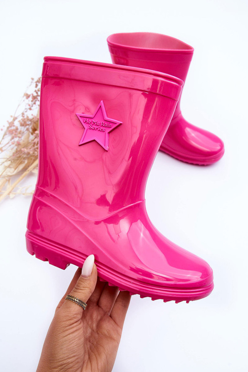 Children's Rubber Wellingtons Fuchsia Malvi