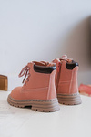 Children's Trapper Boots with a Zip Pink Bansi