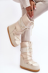 Women's High Snow Boots Beige Venila