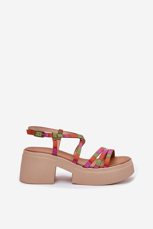 Ladies Leather Sandals Maciejka 06990-39 Multicolor