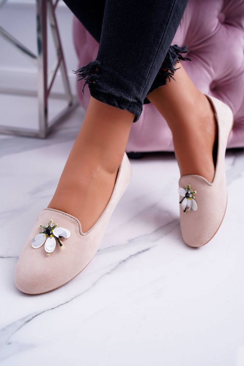 Suede Women's Ballerina Lords Beige Veni