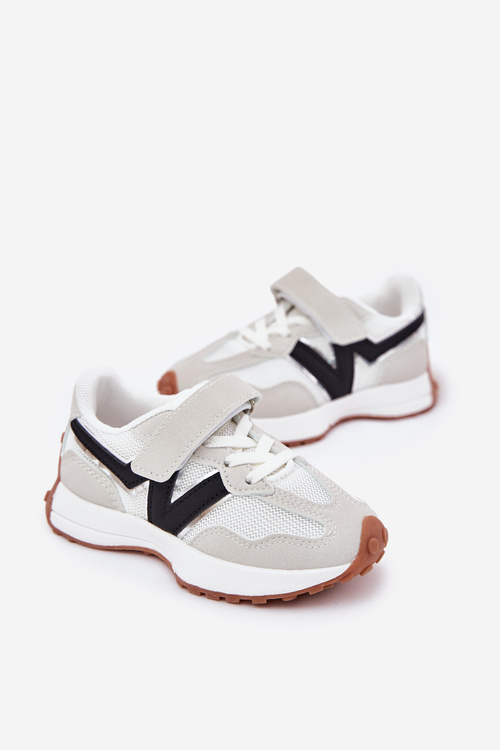 Children's Velcro Sneakers Gray Tezzu