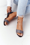 Leather Sandals Maciejka 1971-59 Black-Grey