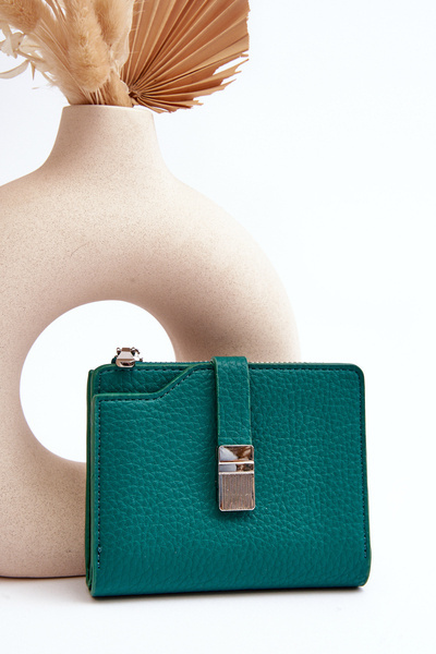 Women's Wallet Purse Made of Eco Leather Green Lazara