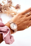 Women's Watch On Bracelet With Cubic Zirconia ERNEST Champagne