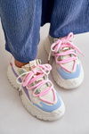 Damskie Sneakersy Masywna Platforma Sznurowane Multikolor Nevela
