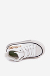 Children's High Sneakers With Golden Decoration White Elvena