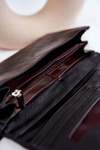 Women's Large Magnet Wallet Black Connes