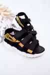 Children's Sport Velcro Sandals Black Flyn