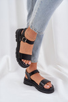 Women's Platform Sandals Black Evaretha
