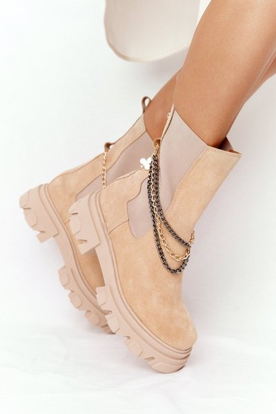 Suede Chelsea Boots Lewski Shoes 2998-0 Sand