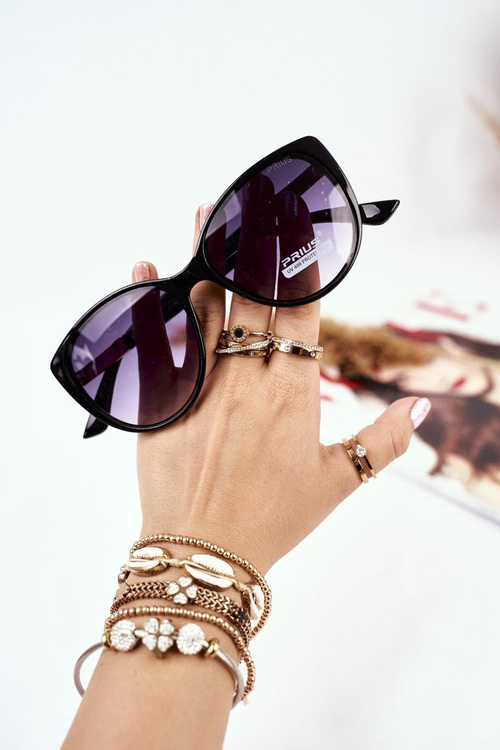 Women's Sunglasses Prius PR-V69 Black Black Gradient