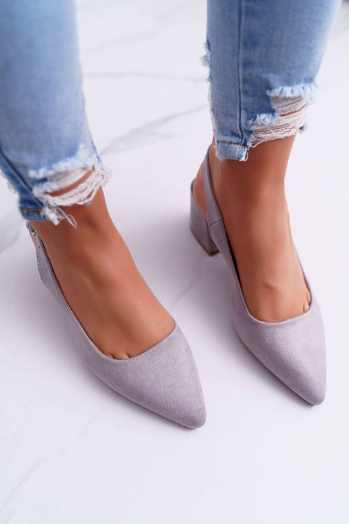 Women's Stiletto pumps Grey Contrail