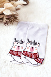 Feet Socks Teddy Bear Light Grey