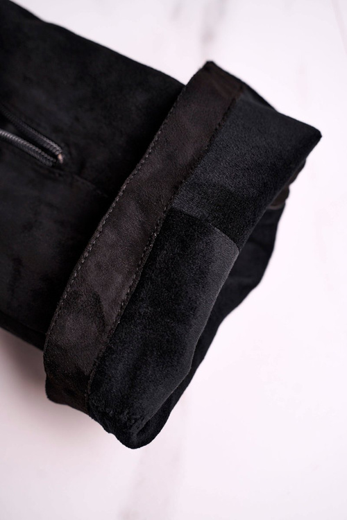 Women's suede boots Sergio Leone black KZ273