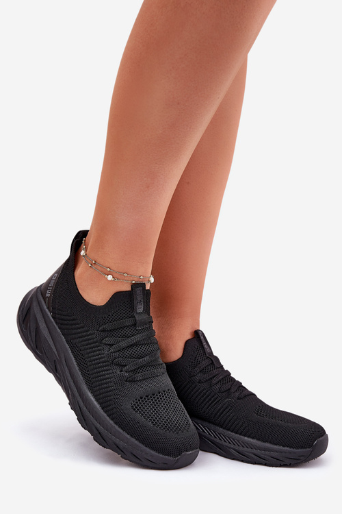 Slip-on Lightweight Women's Sports Shoes Big Star RR274A132 HI-POLY SYSTEM Black