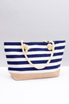 Women's Navy Blue Large Beach Handbag