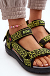 Sandały Damskie Limonkowe Lee Cooper LCW-23-34-2609