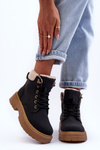 Women's Suede Trappers Black Jette