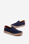 Men's Espadrille Sneakers with Braiding Navy Fenen
