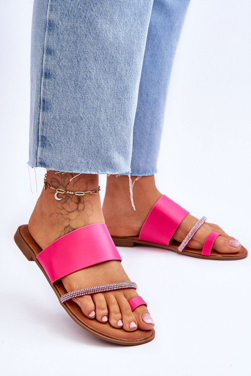 Women's Flip Flops With Decorative Strap Fuchsia Sublime