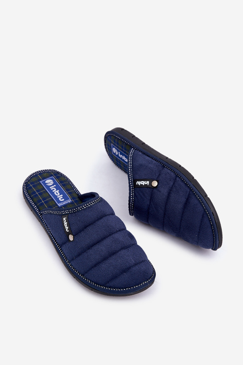 Comfortable Men's Home Footwear Slippers Inblu 91000027 Navy Blue