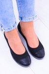 Material Black Ballerinas On Anchor Elleni