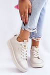 Women's Lace-up Sport Shoes Beige Mikaela