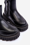 Children's Boots with Zipper Lined Black Jolynn