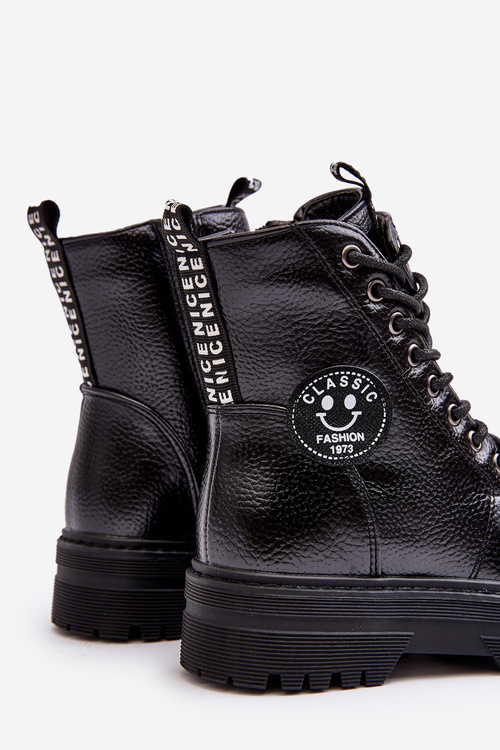 Children's Padded Trapper Boots Black Conley