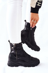 Women's Leather High Boots GOE II2N4031 Black